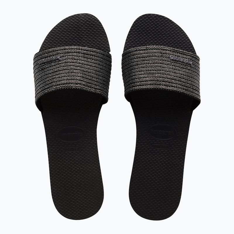 Дамски чехли Havaianas You Malta Metallic black 11