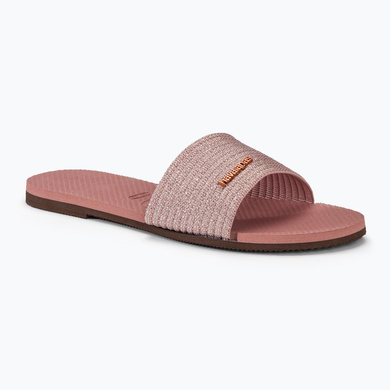 Дамски чехли Havaianas You Malta Metallic crocus rose