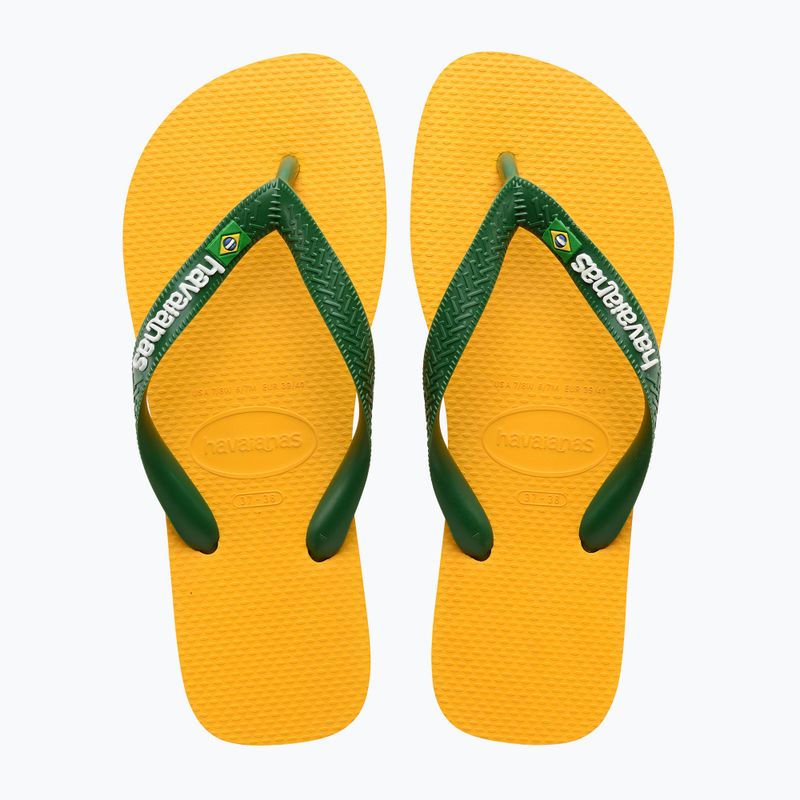 Джапанки Havaianas Brasil Logo pop yellow 10