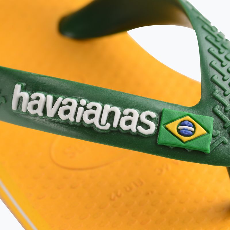 Детски сандали Havaianas Baby Brasil Logo II pop yellow / amazon 9