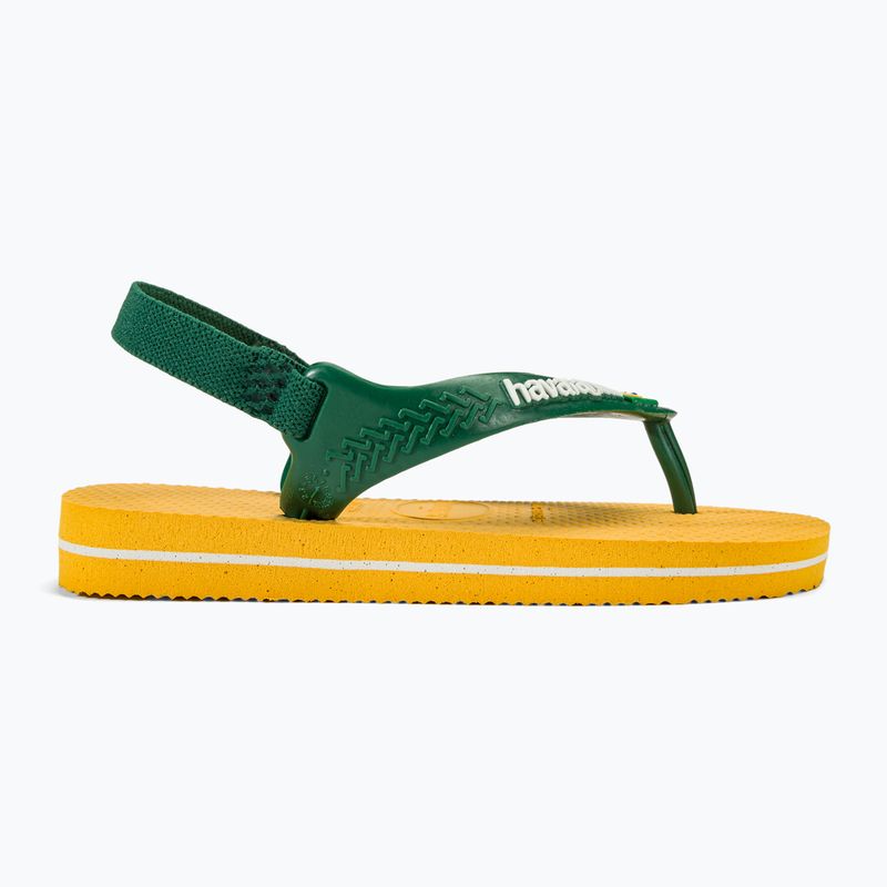 Детски сандали Havaianas Baby Brasil Logo II pop yellow / amazon 2