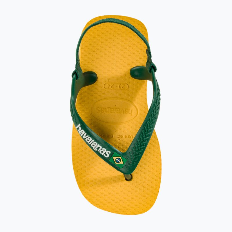 Детски сандали Havaianas Baby Brasil Logo II pop yellow / amazon 6