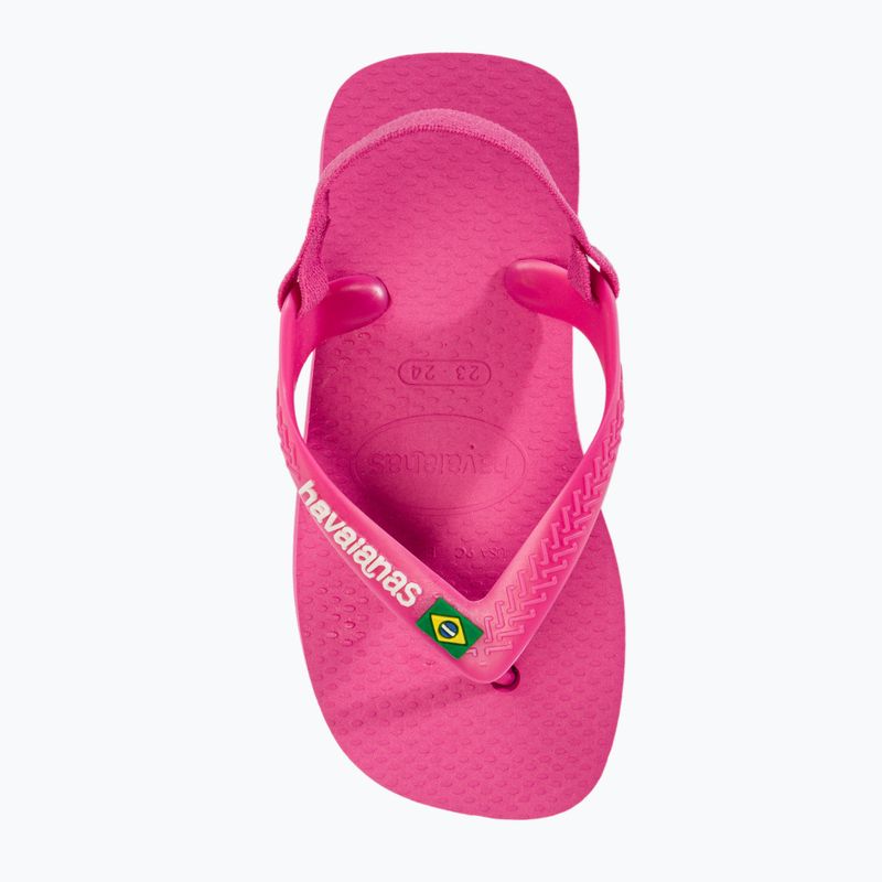 Детски сандали Havaianas Baby Brasil Logo II pink flux / white 6