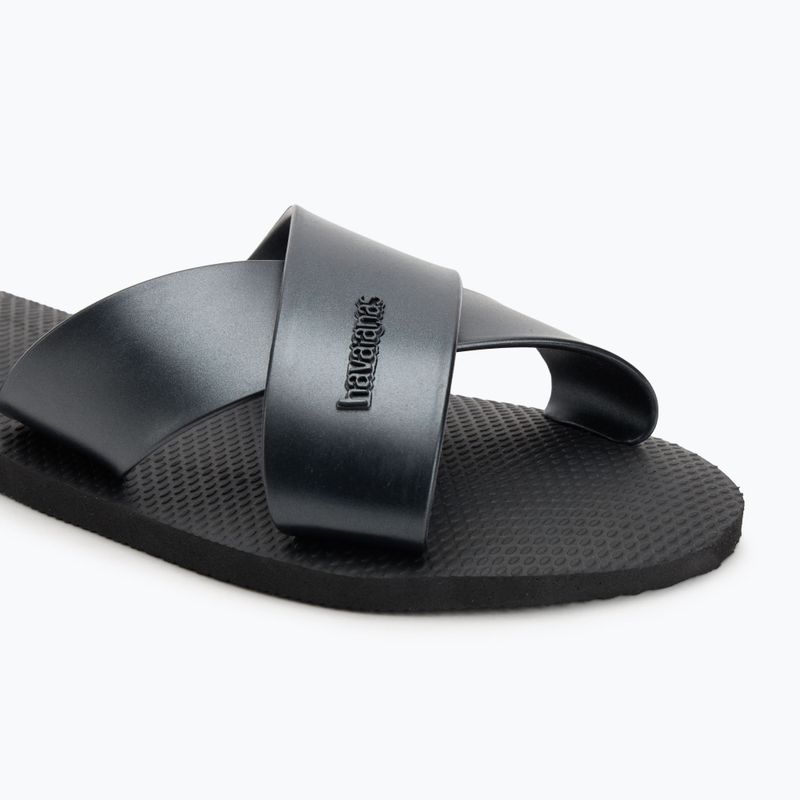 Дамски джапанки Havaianas Aqua Metallic black 7