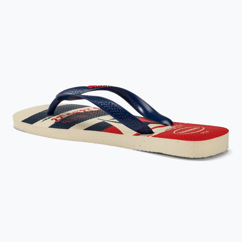 Джапанки Havaianas Top Nautical beige straw / navy blue / ruby red 3