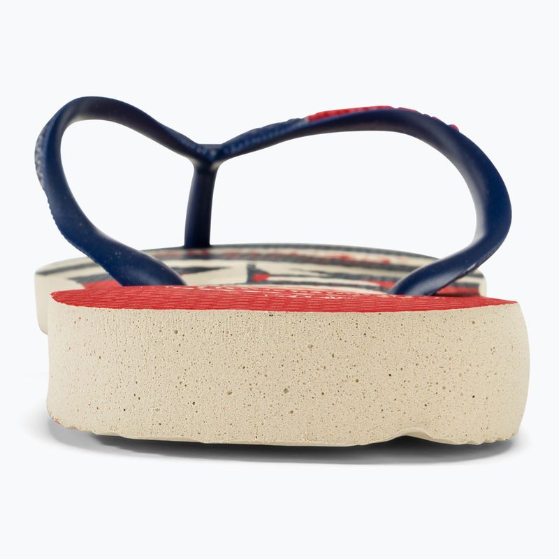 Джапанки Havaianas Top Nautical beige straw / navy blue / ruby red 6