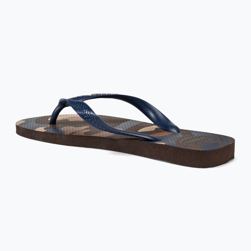Мъжки джапанки Havaianas Top Camu dark brown 3