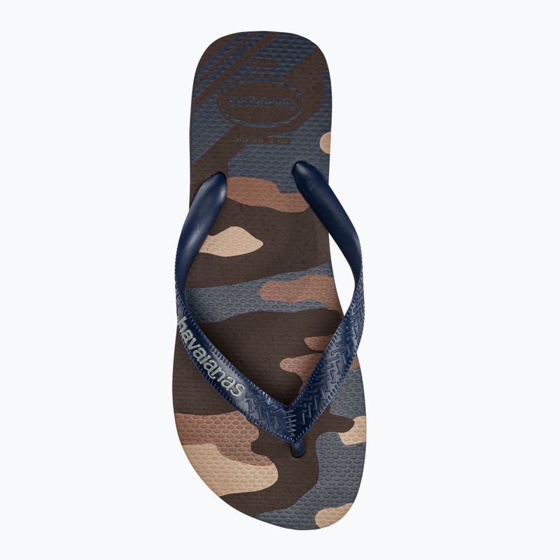 Мъжки джапанки Havaianas Top Camu dark brown 5