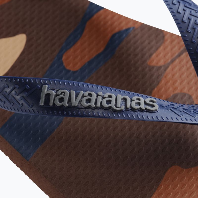 Мъжки джапанки Havaianas Top Camu dark brown 12