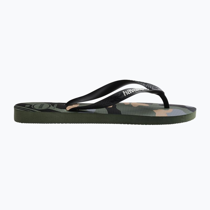 Мъжки джапанки Havaianas Top Camu olive green / black 9