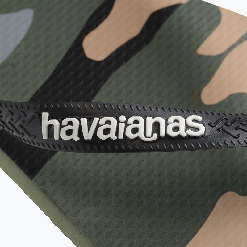 Мъжки джапанки Havaianas Top Camu olive green / black 11