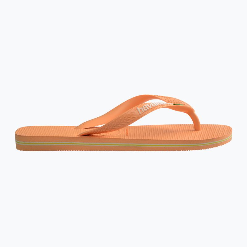 Джапанки Havaianas Brasil Logo peach 9