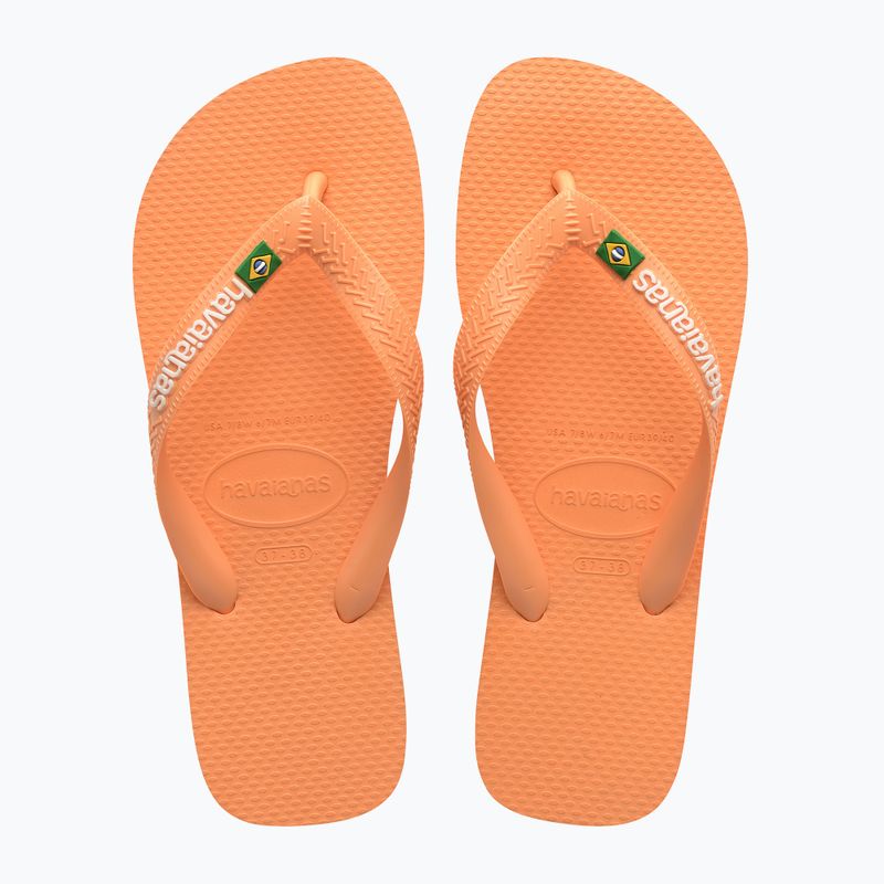 Джапанки Havaianas Brasil Logo peach 10