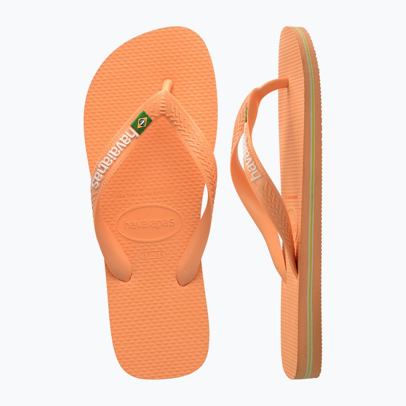 Джапанки Havaianas Brasil Logo peach 11