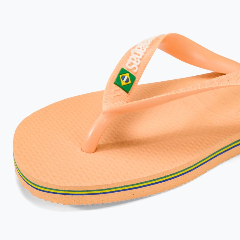 Джапанки Havaianas Brasil Logo peach 7