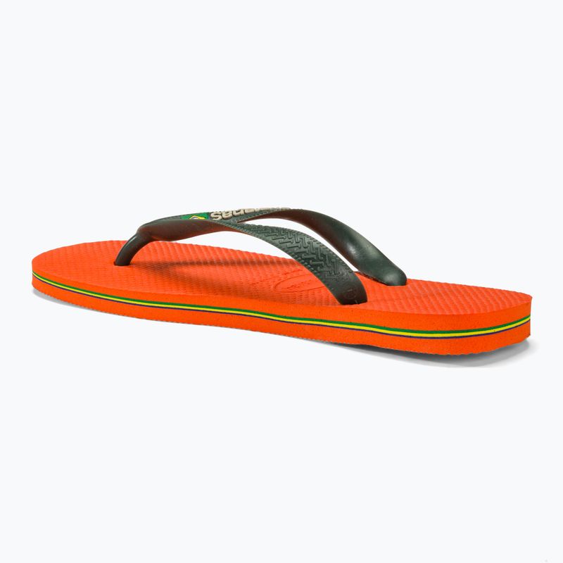 Джапанки Havaianas Brasil Logo sunset orange 3