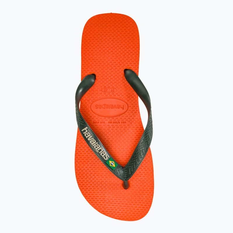 Джапанки Havaianas Brasil Logo sunset orange 5