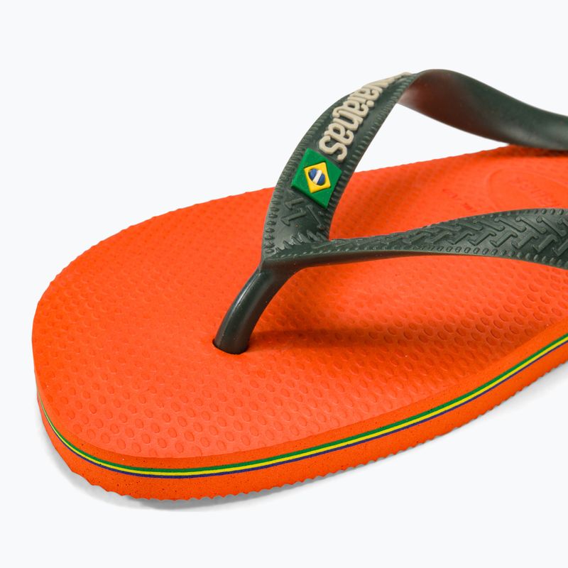 Джапанки Havaianas Brasil Logo sunset orange 7