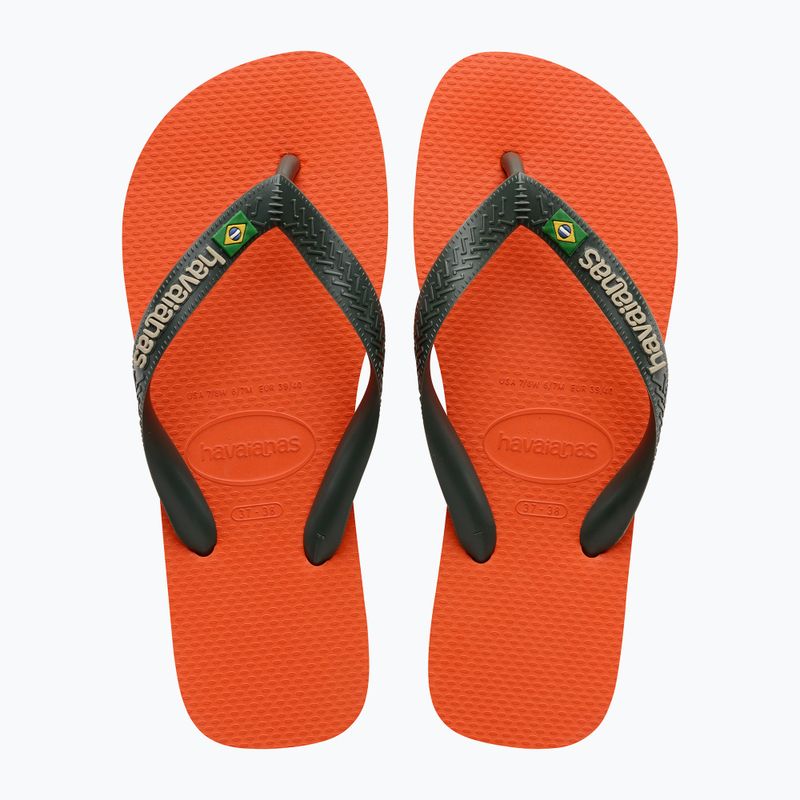 Джапанки Havaianas Brasil Logo sunset orange 10