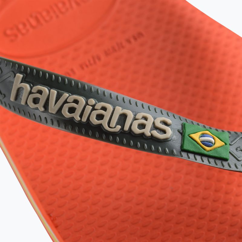 Джапанки Havaianas Brasil Logo sunset orange 12