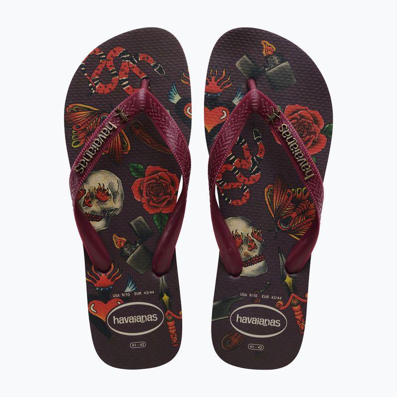 Мъжки джапанки Havaianas Top Tribo dark brown 12