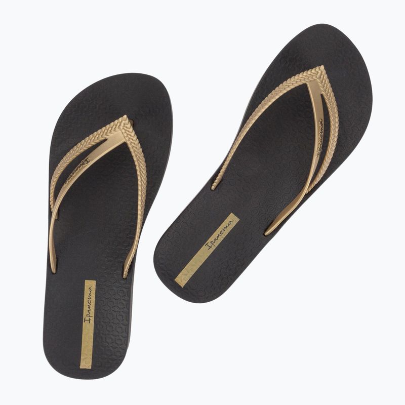 Дамски джапанки Ipanema Bossa Soft V black/gold 3