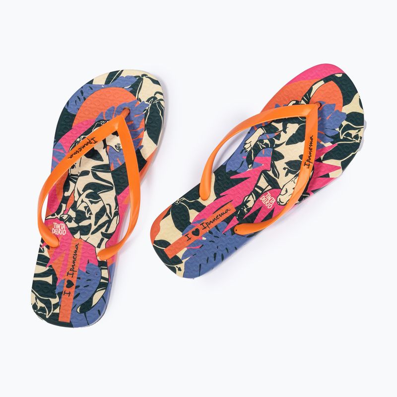 Дамски джапанки Ipanema Graffiti III yellow/orange/black 3
