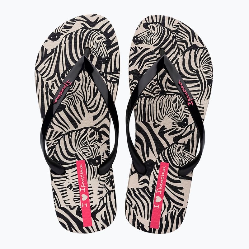 Джапанки Ipanema Animal Print VI beige/black/pink за жени 2