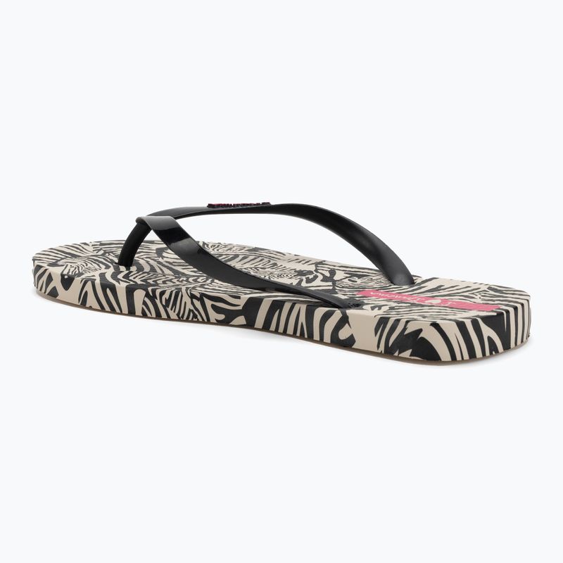 Джапанки Ipanema Animal Print VI beige/black/pink за жени 3