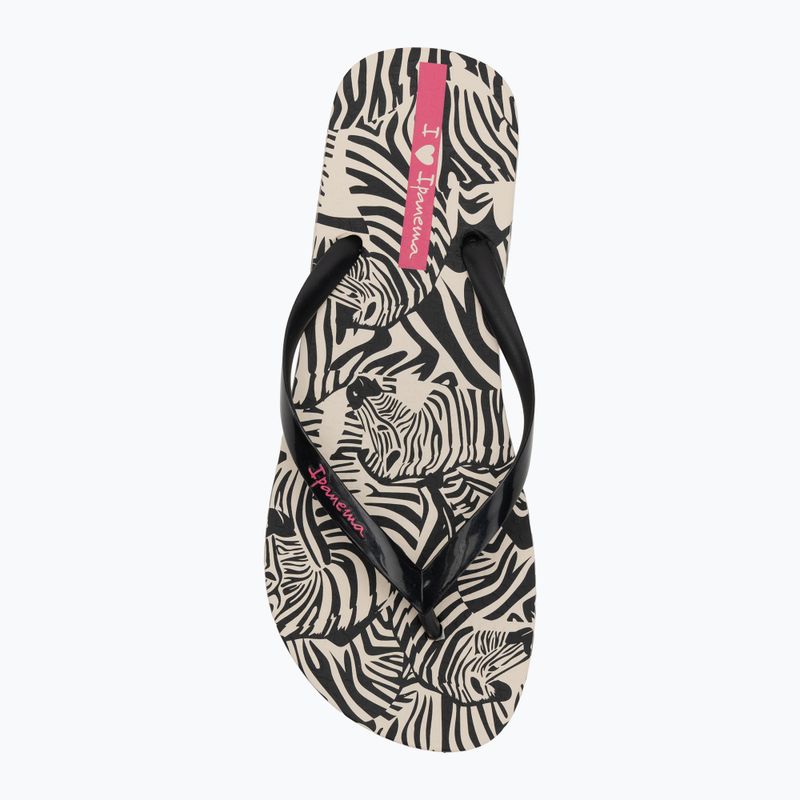 Джапанки Ipanema Animal Print VI beige/black/pink за жени 5