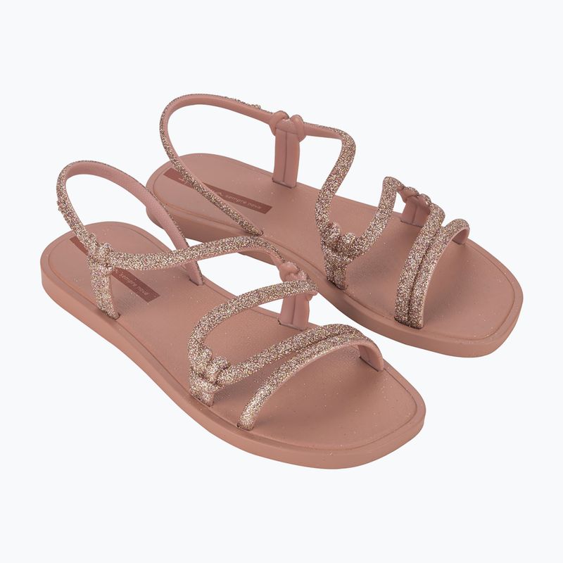 Дамски сандали с плочки Ipanema Solar Glow Sand pink/glitter/brown
