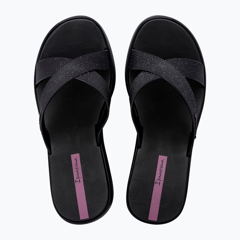 Дамски джапанки Ipanema High Fashion II Slide black/glitter black/lilac 2