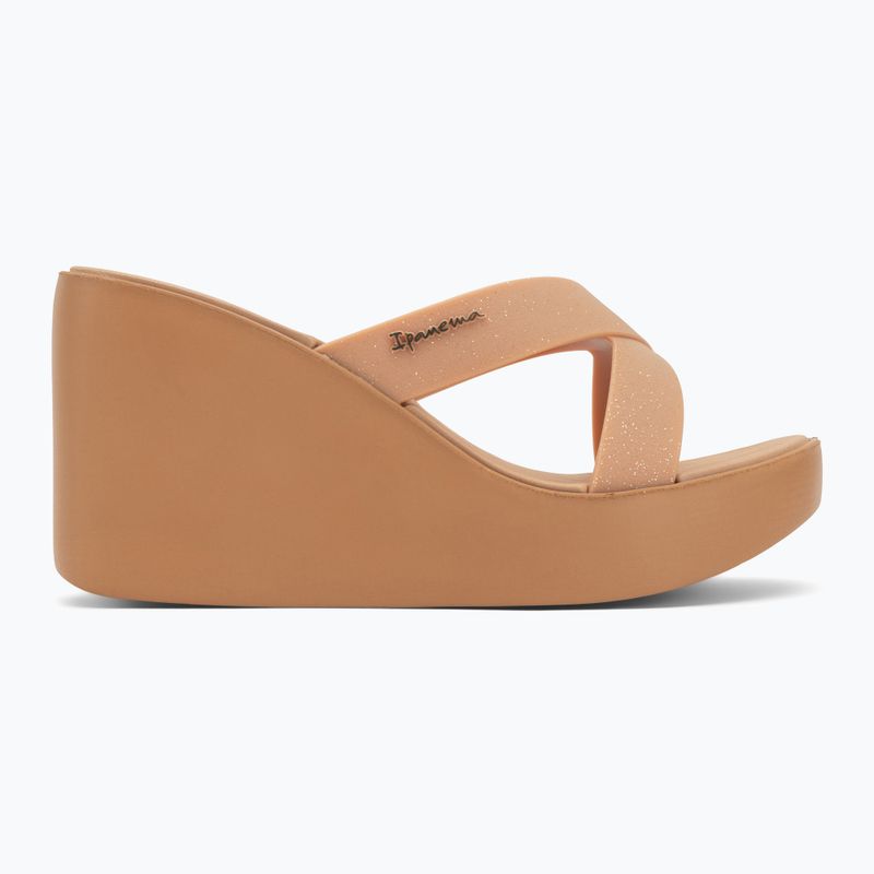 Дамски джапанки Ipanema High Fashion II Slide beige/glitter beige/green 2