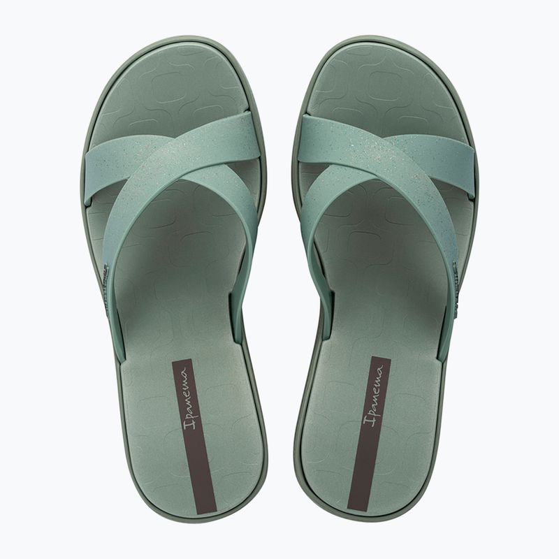 Дамски джапанки Ipanema High Fashion II Slide green/glitter green/grey 2