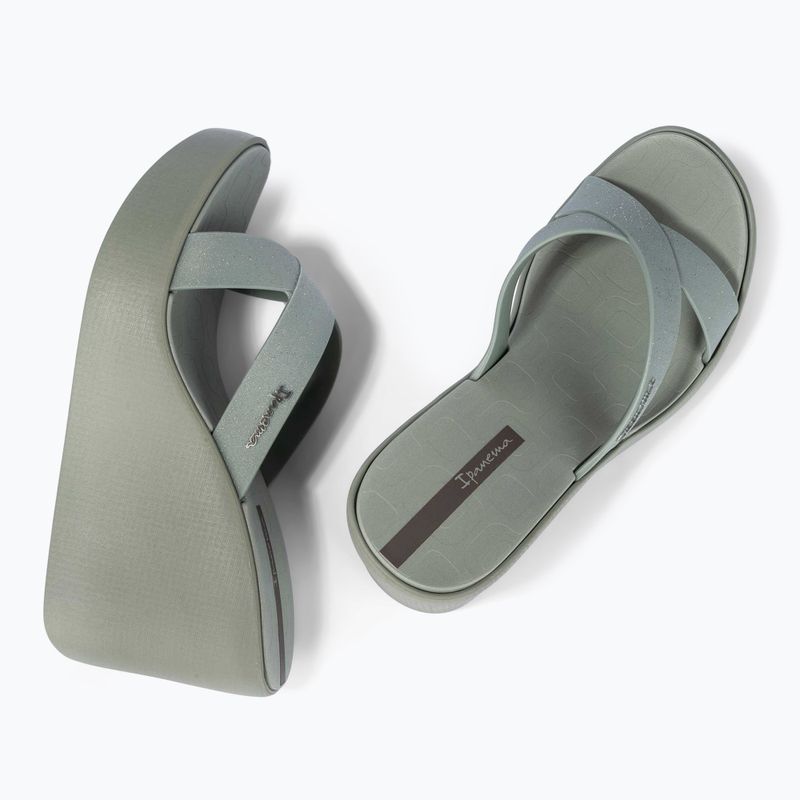 Дамски джапанки Ipanema High Fashion II Slide green/glitter green/grey 3