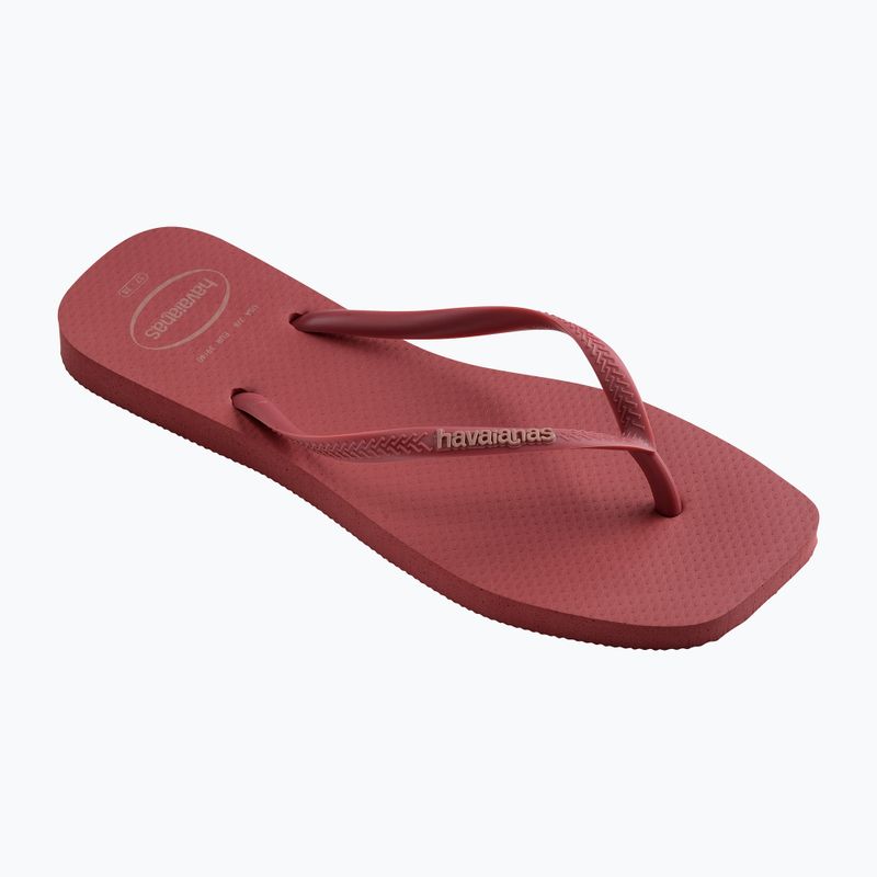 Дамски джапанки Havaianas Square Logo Pop Up pau brasil 8