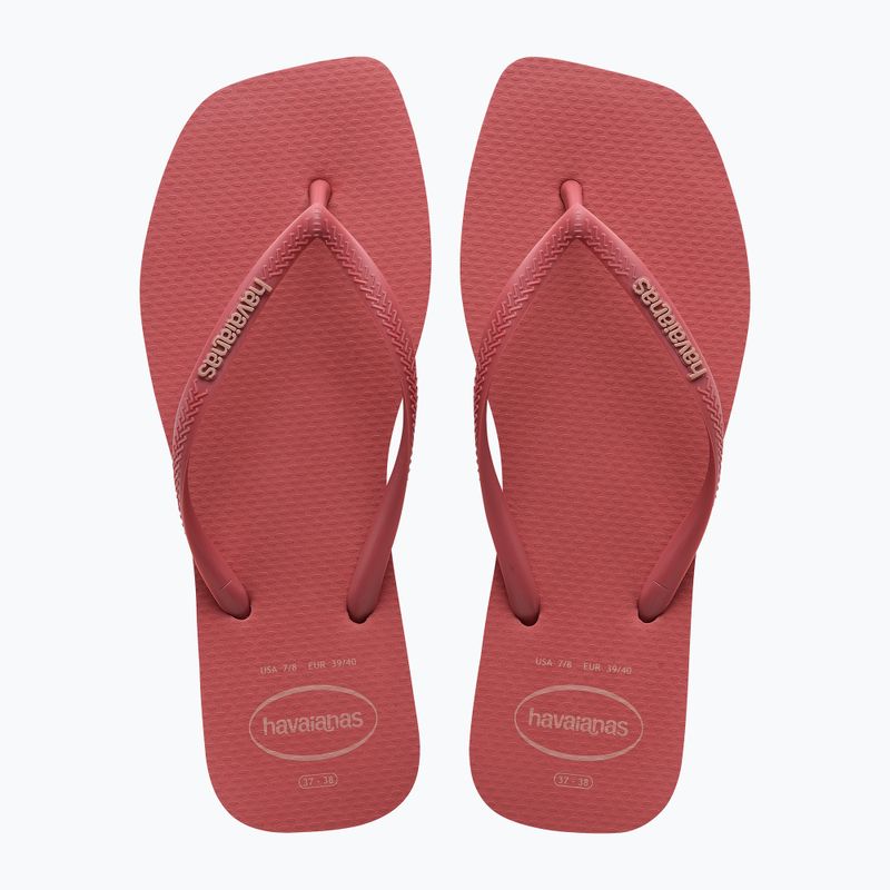 Дамски джапанки Havaianas Square Logo Pop Up pau brasil 10