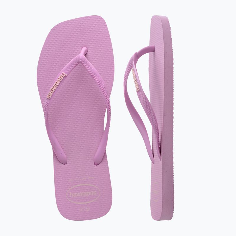 Дамски джапанки Havaianas Square Logo Pop Up fresh lavender 11