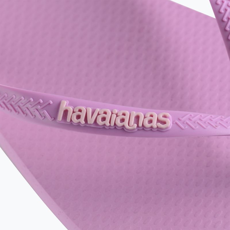 Дамски джапанки Havaianas Square Logo Pop Up fresh lavender 12