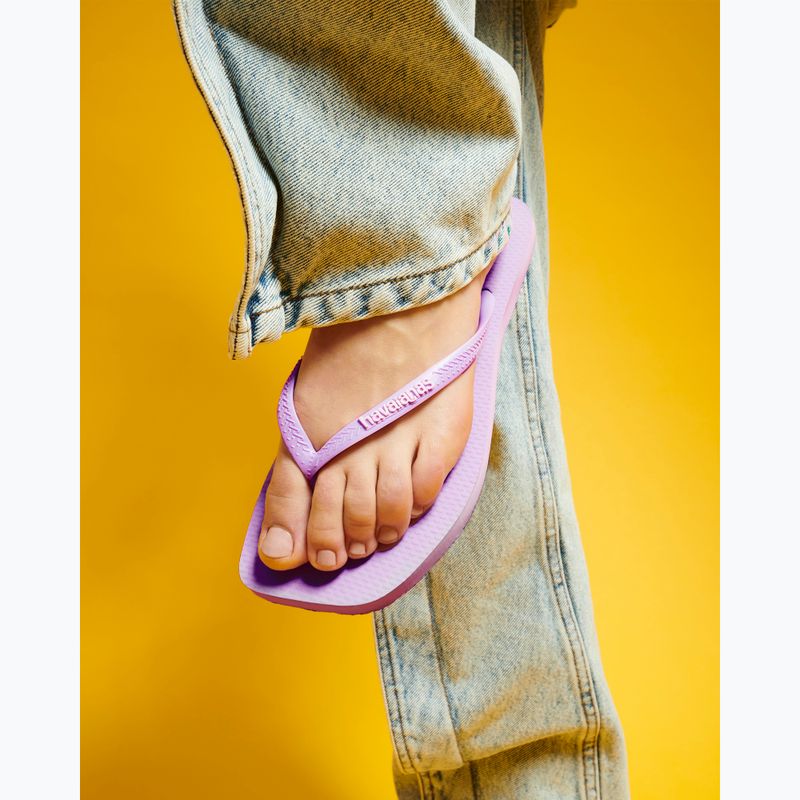 Дамски джапанки Havaianas Square Logo Pop Up fresh lavender 14