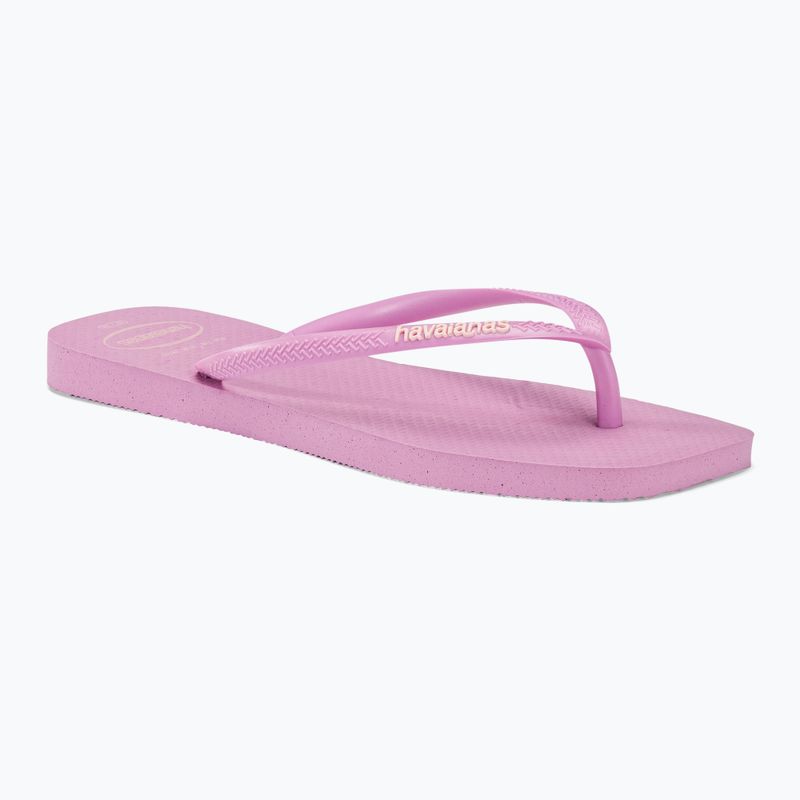 Дамски джапанки Havaianas Square Logo Pop Up fresh lavender