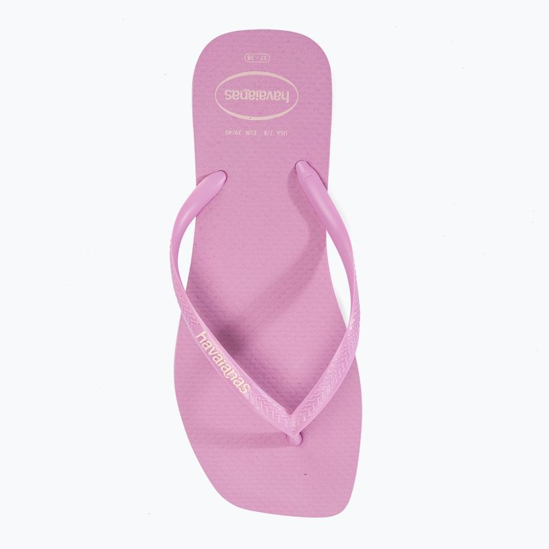 Дамски джапанки Havaianas Square Logo Pop Up fresh lavender 5