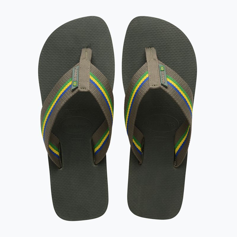 Мъжки джапанки Havaianas Urban Brasil olive green 11