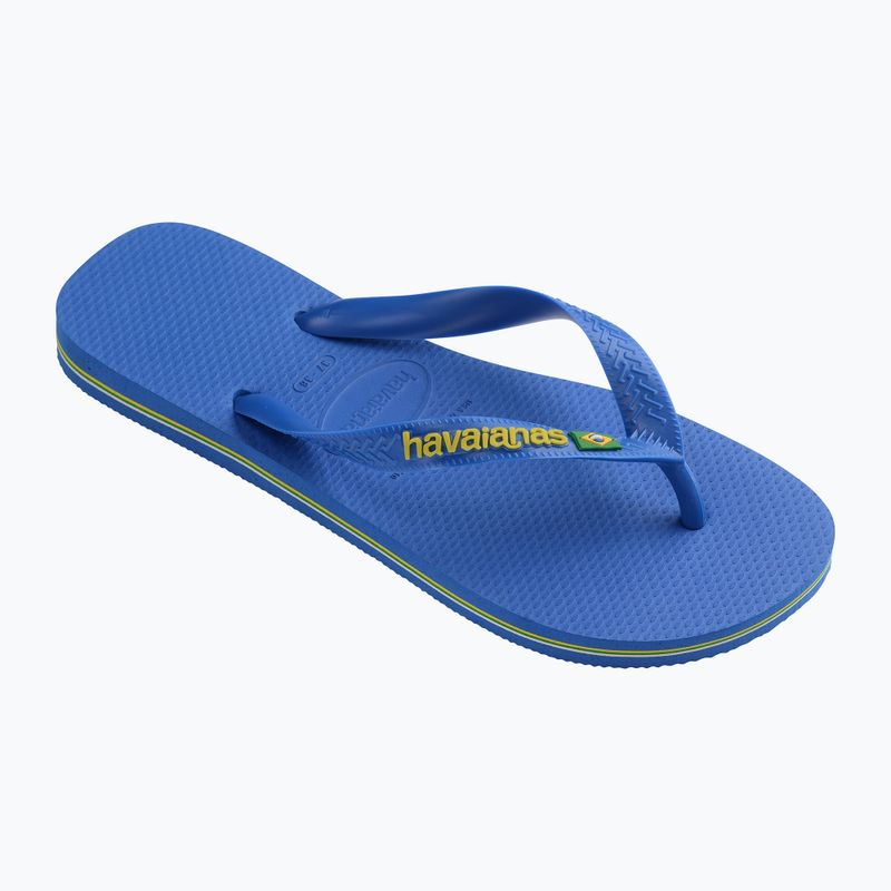 Джапанки Havaianas Brasil Logo Neon star blue / star blue 8