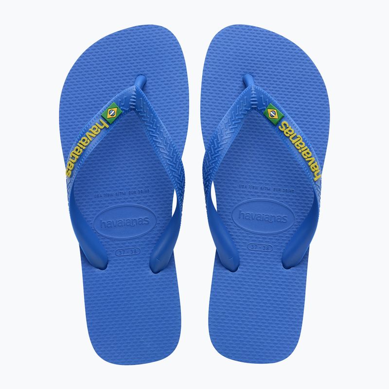 Джапанки Havaianas Brasil Logo Neon star blue / star blue 10