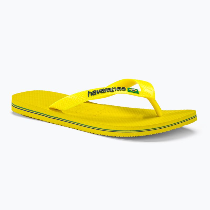 Джапанки Havaianas Brasil Logo Neon citrus yellow / citrus yellow