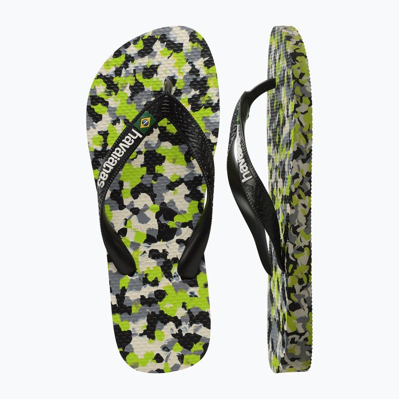 Джапанки Havaianas Brasil Tech II lemon green 11