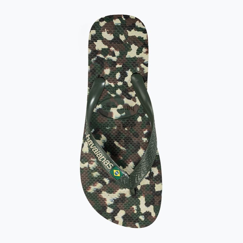 Джапанки Havaianas Brasil Tech II olive green 5