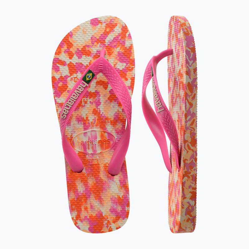 Джапанки Havaianas Brasil Tech II pink flux 11