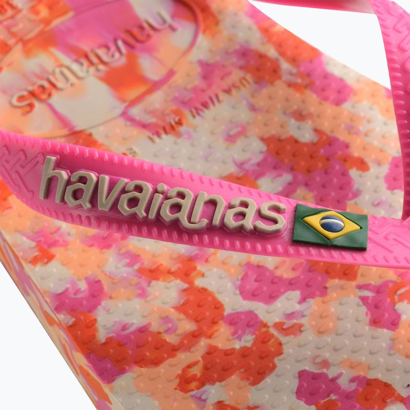 Джапанки Havaianas Brasil Tech II pink flux 12